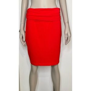 Gap Designed & Crafted Collection Red Foldover Skirt